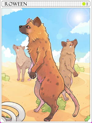 土狼卡片卡片插畫