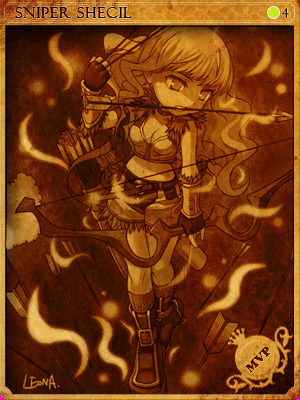 封印闇●神射手 迪文卡片卡片插畫