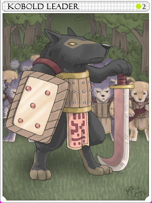 犬妖首領卡片卡片插畫
