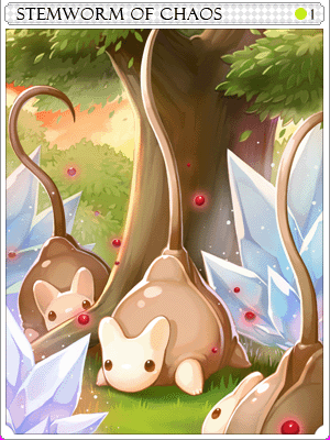 混沌灰森靈卡片卡片插畫