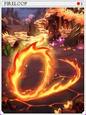 焰火環魔卡片卡片插畫