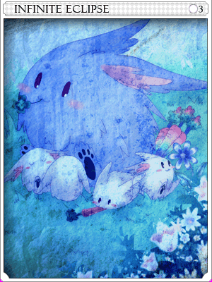 無限藍瘋兔卡片卡片插畫
