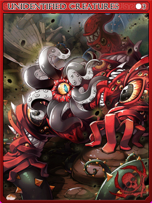 不明生物卡片卡片插畫