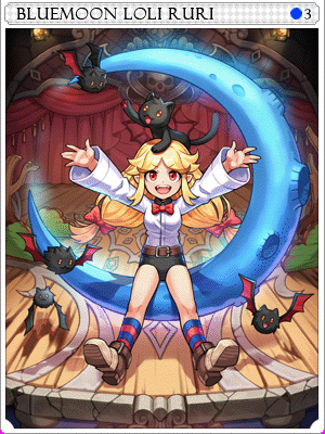 藍月魔女卡片卡片插畫