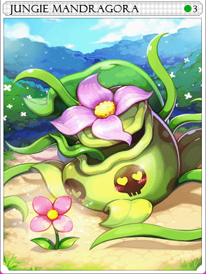 叢林曼陀羅魔花卡片卡片插畫