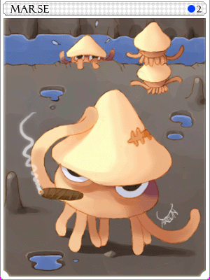 烏賊卡片卡片插畫