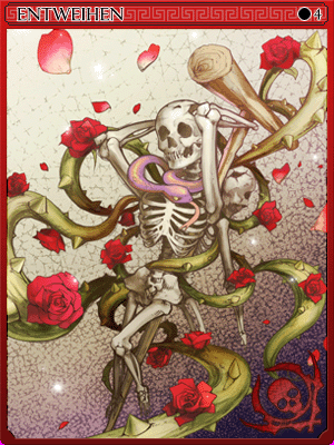 骷髏觸角魔卡片卡片插畫