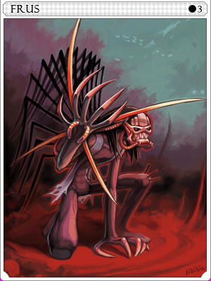 彩色皮影魔卡片卡片插畫