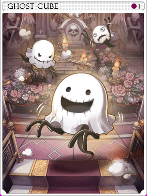 幽靈魔方卡片卡片插畫