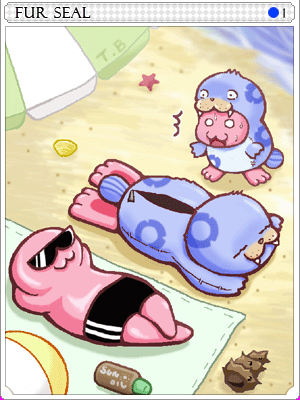 海豹寶寶卡片卡片插畫