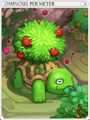 不祥果樹龜卡片卡片插畫