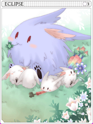 藍瘋兔卡片卡片插畫