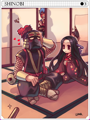 火忍西怒畢卡片卡片插畫