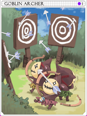 弓箭哥布靈卡片卡片插畫
