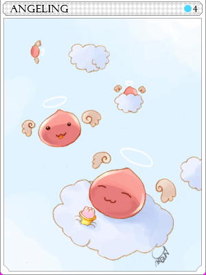 天使波利卡片卡片插畫