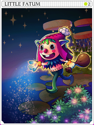玩偶魔妖卡片卡片插畫