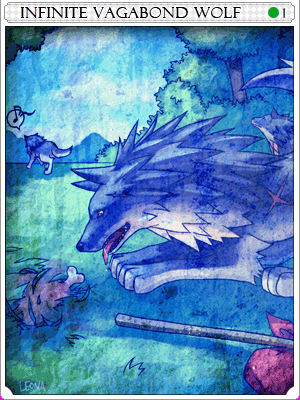 無限流浪之狼卡片卡片插畫