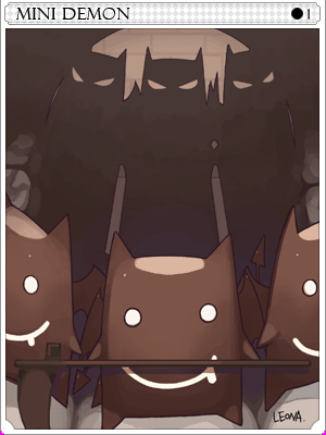 狂暴小惡魔卡片卡片插畫