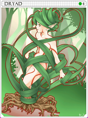 森林妖姬卡片卡片插畫