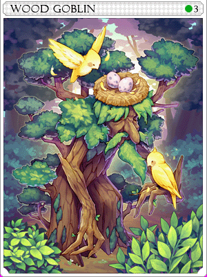 樹林哥布靈卡片卡片插畫