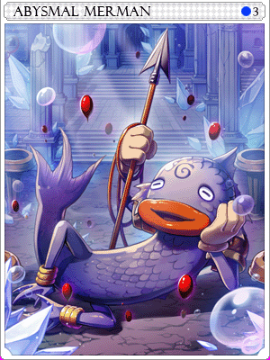 深海人魚士兵卡片卡片插畫