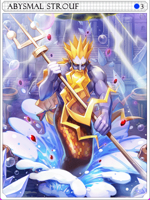 深海海神卡片卡片插畫