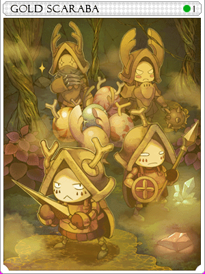 黃金甲蟲卡片卡片插畫