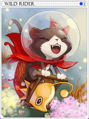 野貓騎士卡片卡片插畫