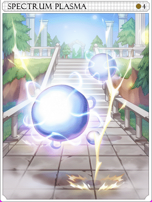 光譜等離子體卡片卡片插畫