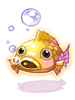 金色鮭魚帽物品圖片