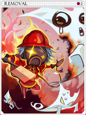 消防魔卡片卡片插畫