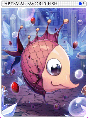深海異變魚卡片卡片插畫