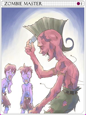 腐屍首領卡片卡片插畫