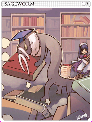賢者蟲卡片卡片插畫