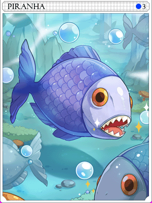 食人魚卡片卡片插畫
