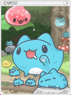 貓貓蟲咖波卡片卡片插畫