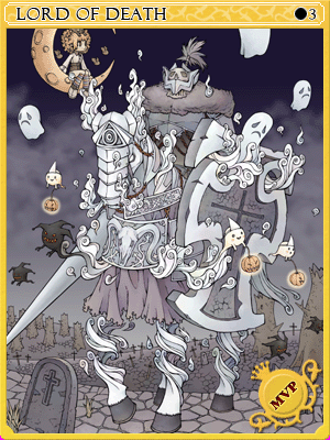 死靈騎士卡片卡片插畫
