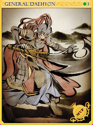 將軍大賢卡片卡片插畫